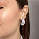 Серьги из белого золота Francelli (арт. е1091780б) – изображение 2
