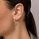 Сережки-кільця з червоного золота (арт. 122200/25) – зображення 3