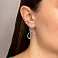 Серебряные серьги без камней (арт. 7502/9801) – изображение 2