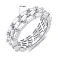 Серебряное кольцо с россыпью из фианитов (арт. 7501/6992) – изображение 5