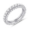 Серебряное кольцо с дорожкой из фианитов (арт. 7501/8249) – изображение 1