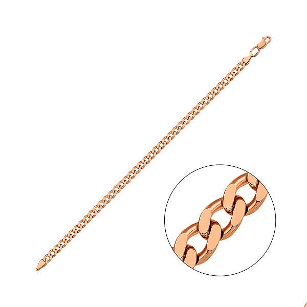 Золотий браслет плетіння Панцирне (арт. ц311008) – зображення 1