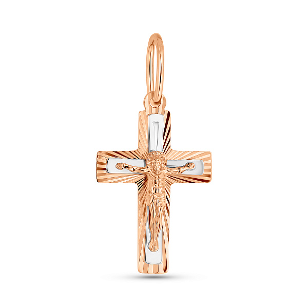 Золотой крестик без камней (арт. 501787кба) – изображение 1