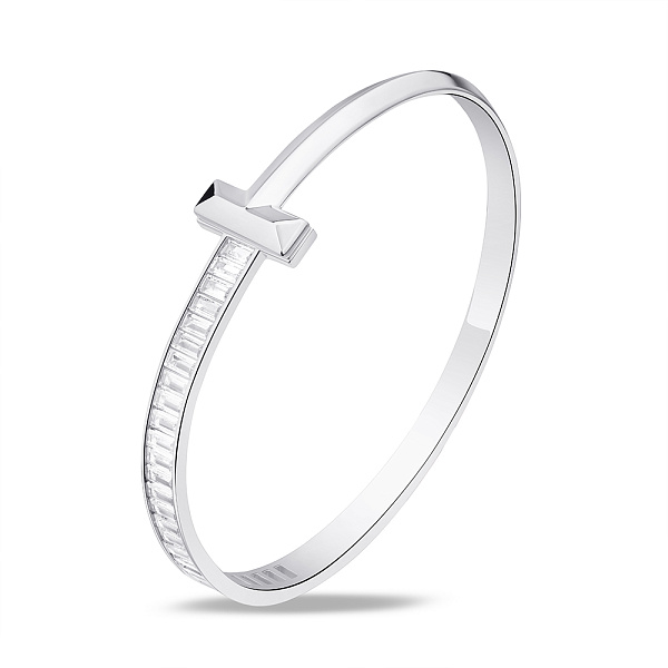 Серебряный браслет-скоба с фианитами Trendy Style (арт. 7509/3747) – изображение 1