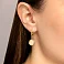 Серьги из желтого золота Francelli (арт. 111401ж) – изображение 2