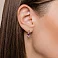 Золотые серьги с аметистом и фианитами (арт. 111256Па) – изображение 2