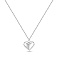 Серебряное колье с подвеской сердце (арт. 7507/2539) – изображение 1