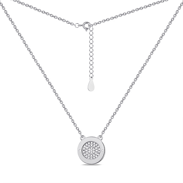Серебряное колье с фианитами (арт. 7507/1757) – изображение 2