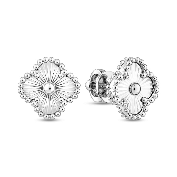 Серьги из белого золота (арт. 1101267ба) – изображение 1