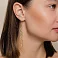Серьги-протяжки из желтого золота (арт. 110967жа) – изображение 2