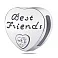 Серебряный шарм бусина Best Friends (арт. 7903/2213) – изображение 1