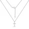 Серебряное колье «Крестик» с фианитами (арт. 7507/917) – изображение 2