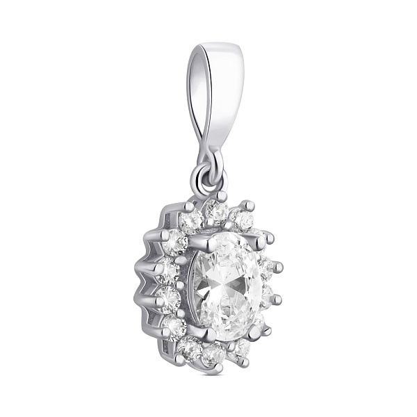 Серебряный подвес с крупным фианитом (арт. 7503/ПК2Ф/470) – изображение 1
