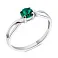 Серебряное кольцо с изумрудом (арт. 7501/390Измкп) – изображение 1