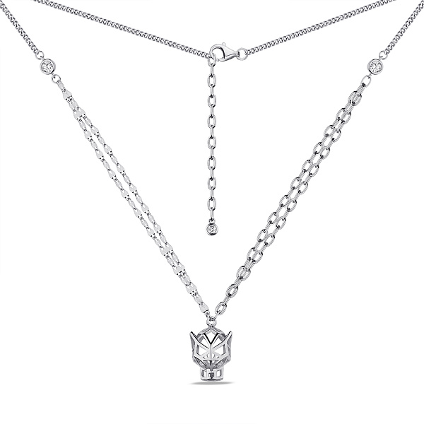 Серебряное колье Пантера с фианитами (арт. 7507/2173) – изображение 2