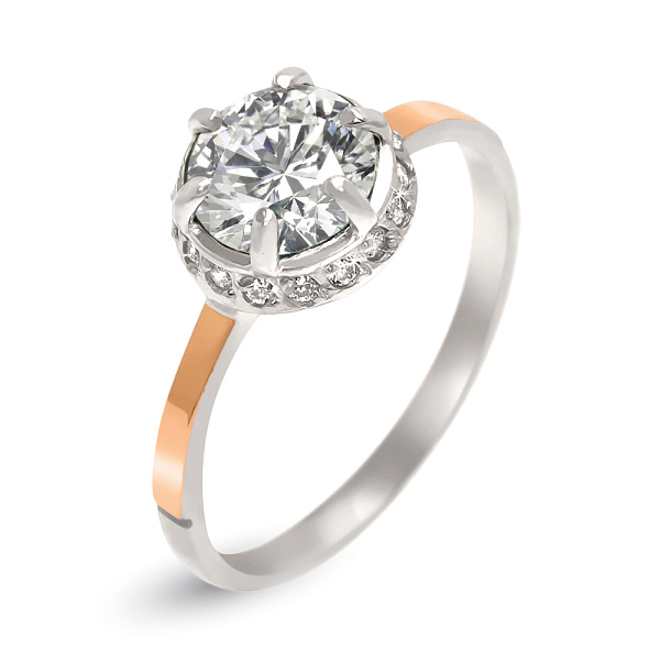 Серебряное кольцо с фианитами (арт. 7201/648) – изображение 1