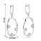 Серебряные серьги с жемчугом (арт. 7502/2128762жср) – изображение 2