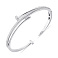Серебряный браслет с гвоздь с фианитами (арт. 7509/5410) – изображение 2