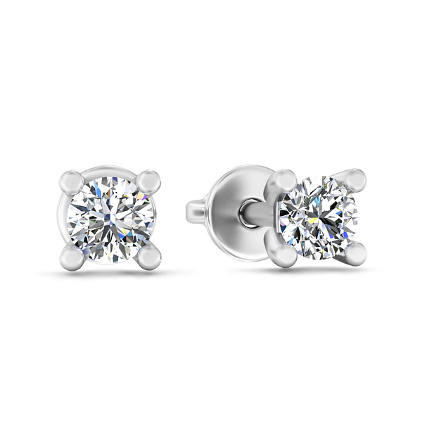 Золоті сережки пусети з діамантами (арт. Т01108908036б) – зображення 1