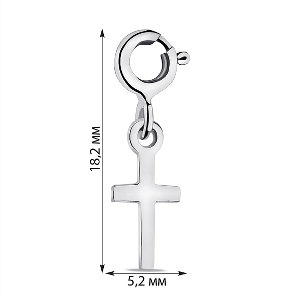 Серебряный кулон Крестик (арт. 7503/0469шпю) – изображение 2