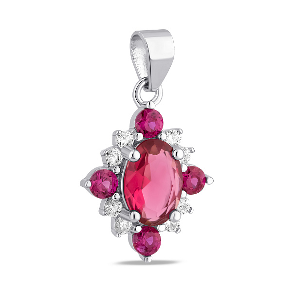 Серебряный кулон с крупным альпинитами (арт. 7503/4494амлн) – изображение 1
