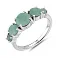 Серебряное кольцо с изумрудами (арт. 7501/1803493Изм) – изображение 1