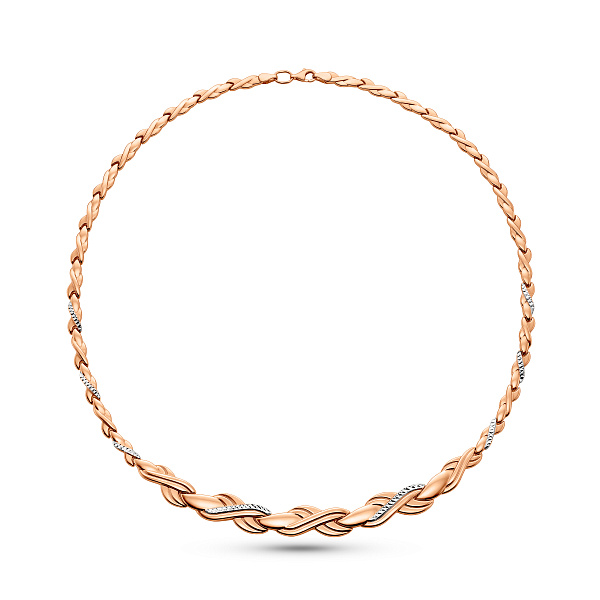 Массивное колье из красного золота (арт. 370094р) – изображение 3