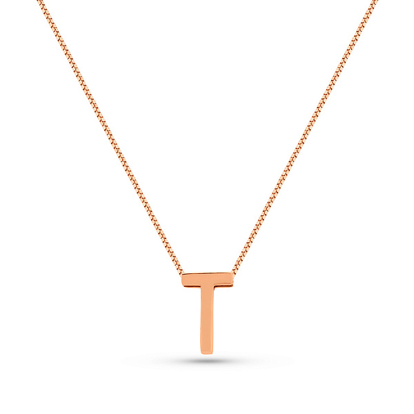 Колье из красного золота Буква Т (арт. 360169/2) – изображение 1