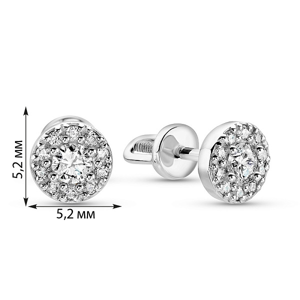 Золотые серьги с бриллиантами (арт. 2109848202) – изображение 4