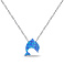 Серебряное колье Дельфин с опалом (арт. 7507/КЛ2ОПГ/426) – изображение 1