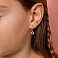 Сережки «Цветы» для детей из красного золота (арт. 105400) – изображение 2