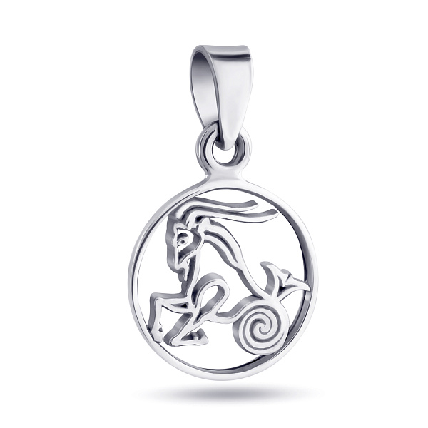 Серебряный подвес "Козерог" (арт. 7903/3858кз) – изображение 1