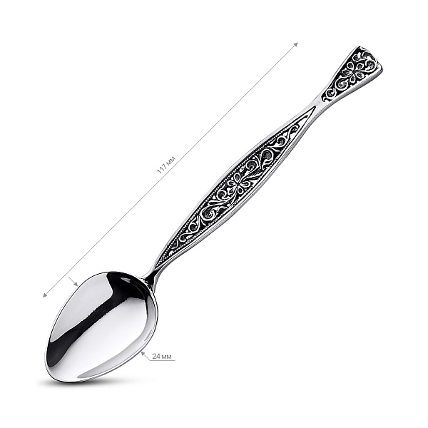 Серебряная кофейная ложка (арт. 7922/9018) – изображение 2