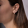 Серьги-пусеты из желтого золота с фианитами (арт. 110109ж) – изображение 2