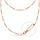 Золотое колье "Звенья" в красном цвете металла (арт. 352236) – изображение 1