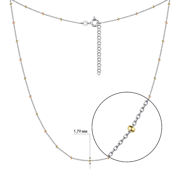 Колье из серебра (арт. 7507/1370бжк) – изображение 2