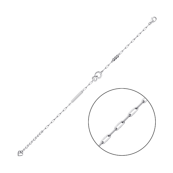 Серебряный браслет без камней (арт. 7509/4116) – изображение 1