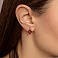 Серьги из красного золота с гранатом (арт. 111246Пк) – изображение 2