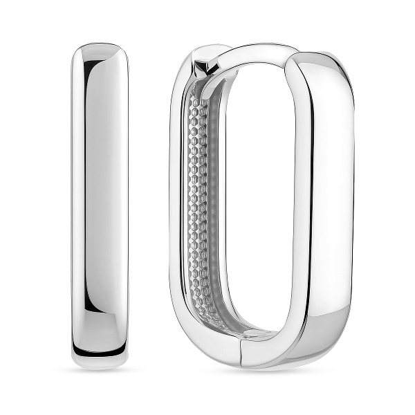 Серьги из белого золота (арт. 110709б) – изображение 1