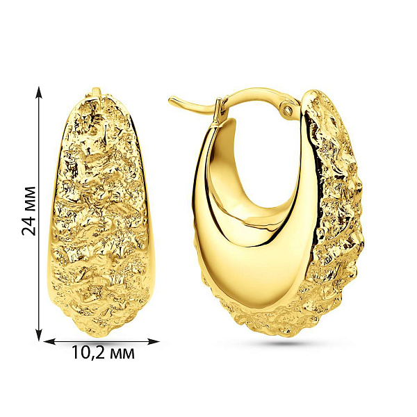 Серьги Francelli из желтого золота (арт. е1091799ж) – изображение 4