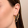 Золотые серьги-кольца без камней (арт. 1091504/25) – изображение 2