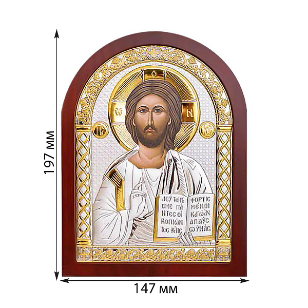Икона Христос Спаситель (147х197 мм) (арт. A-4/001G/K) – изображение 2