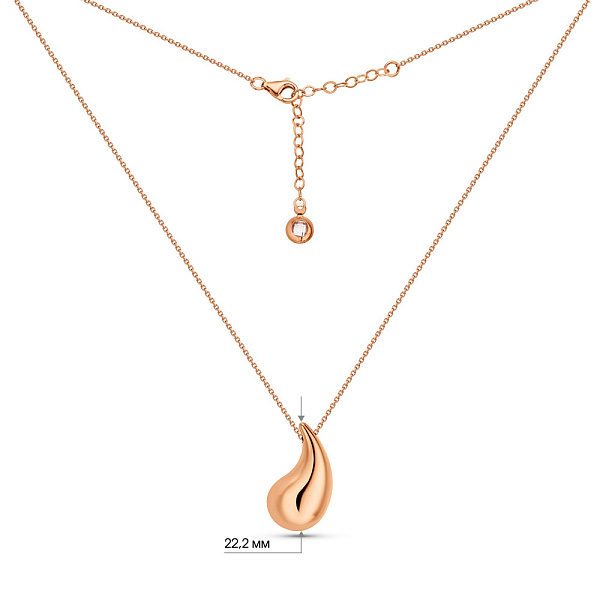 Колье из красного золота Капля (арт. 352758/2) – изображение 3