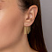 Золотые серьги с подвесками Francelli (арт. 1092059ж) – изображение 2