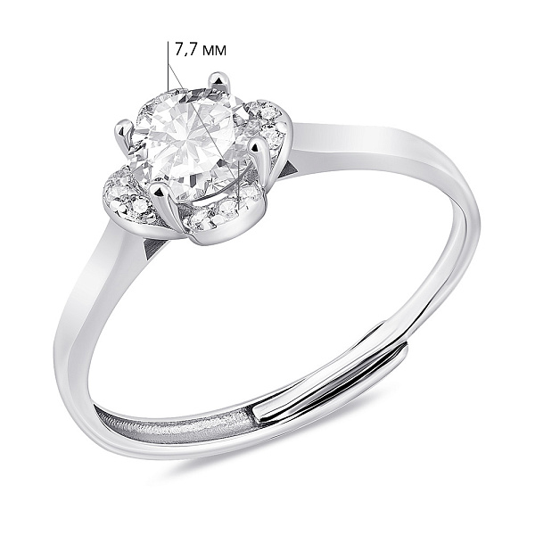 Серебряное кольцо с фианитами (арт. 7501/8052) – изображение 2