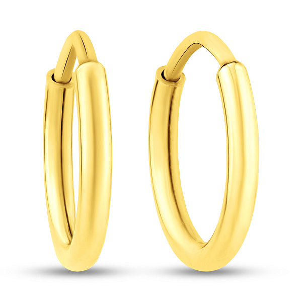 Серьги-кольца из желтого золота (арт. 121900/10ж) – изображение 1