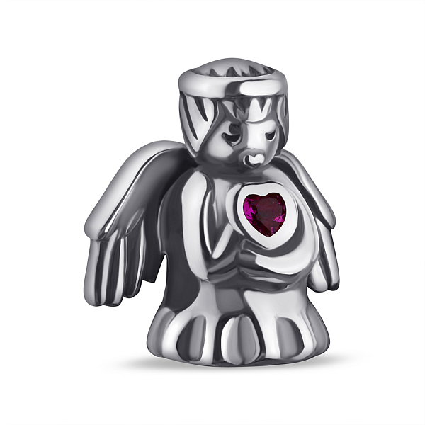 Серебряный шарм Ангел с альпинитом (арт. 7903/4290амлн) – изображение 1