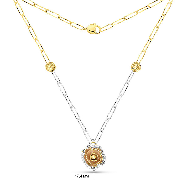 Золотое колье Francelli (арт. 352700жб) – изображение 5
