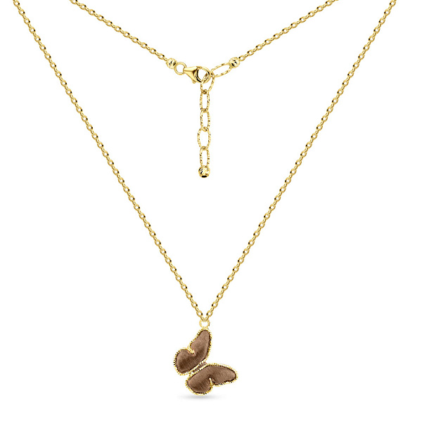 Золотое колье Бабочка Francelli (арт. 352450жкр) – изображение 2