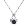 Колье из серебра с фианитами (арт. 7507/1695ч) – изображение 1